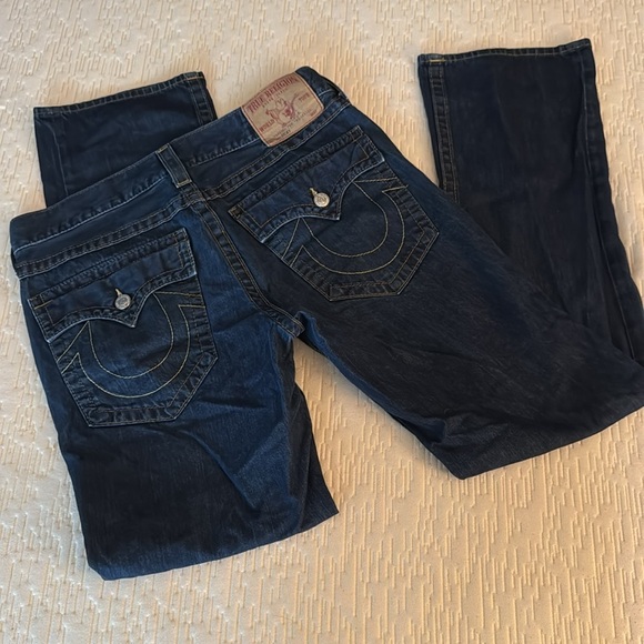 TRUE RELIGION Men’s Bootcut Blue Jeans, size 34 - Picture 3 of 10
